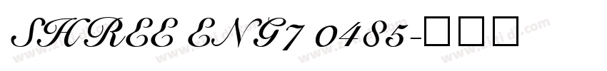 SHREE ENG7 0485字体转换